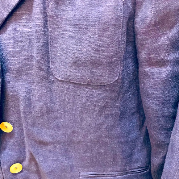 ‼️Close Out‼️Lavender Blazer, 100% linen, waist length with cream color buttons. - Picture 3 of 6